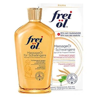 Abbildung von frei öl MassageÖl für Schwangere, das Schwangerschaftsöl beugt effektiv Schwangerschafts und Dehnungsstreifen vor, vegan, 125 ml
