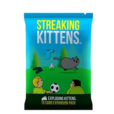 Abbildung von Exploding Kittens Streaking Expansion Pack by Card Games for Adults Teens &amp; Kids Fun Family A Russian Roulette Game