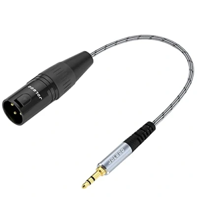 Abbildung von JOLGOO 3.5mm Stecker auf XLR Stereo Audio Adapterkabel, 1/8 Zoll Mini Jack 0.3m