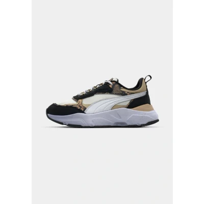 Abbildung von Puma Cassia Snake CHIC Sneaker low, Damen, Größe: 41, Vapor gray/light sand/black/white Leder/synthetik