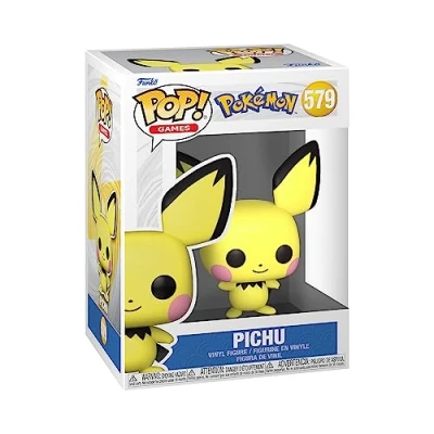 Abbildung von Funko Pop! Games: Pokemon Pichu Vinyl Sammelfigur Geschenkidee Offizielle Handelswaren Spielzeug Für Kinder und Erwachsene Video Games Fans Modellfigur Sammler Display