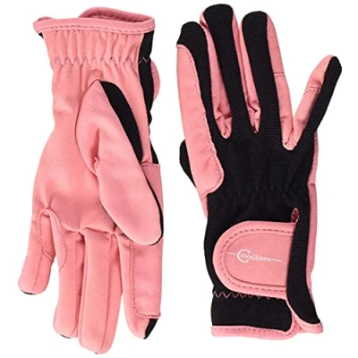 Abbildung von Covalliero Kinder Kinderreithandschuh Lilli Black/pink, Größe S Reithandschuh,