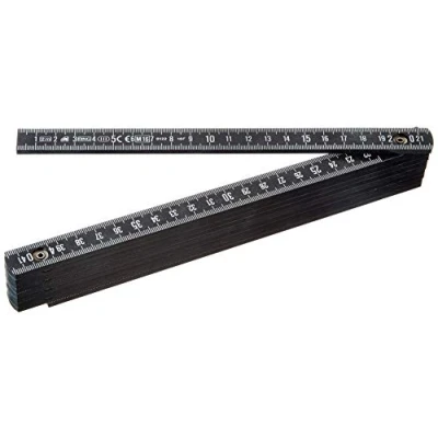 Abbildung von Metrica Glasfaser Massstab 2 m, schwarz, 18030