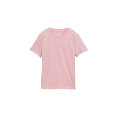 Abbildung von TOM Tailor MIT LOGO Tshirt print, Damen, Größe: Small, Morning pink