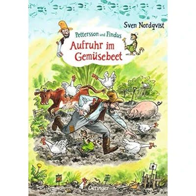 Abbildung von Pettersson und Findus. Aufruhr im Gemüsebeet