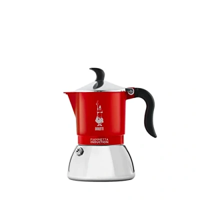 Abbildung von Bialetti Fiammetta Induction Kaffeemaschine, Aluminium, Steel, Rot, 2 Tassen