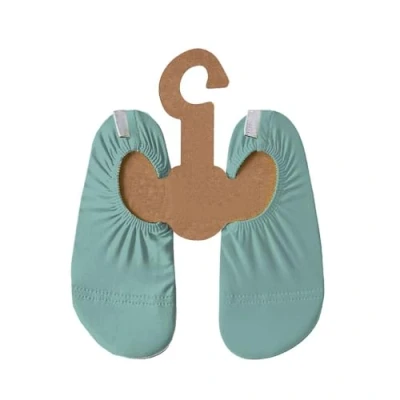 Abbildung von Slipstop Kinder Strandschuhe Anti Rutsch Sport Schwimmschuhe Badeschuhe Urlaub Mint Blue Junior Sonnenschutzfaktor 50+, Gr. 30 32