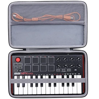 Abbildung von co2CREA Case Hart reiseschutzhülle Etui Tasche für AKAI Professional MPK Mini MK3 /MPK MKII 25 Tasten USB MIDI Keyboard Controller,Nur Hülle