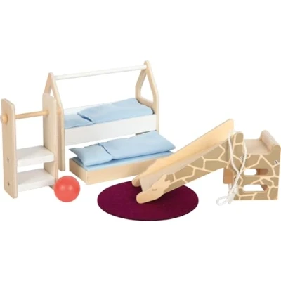 Abbildung von Small Foot Puppenhausmöbel Kinderzimmer aus Holz, Möbel Set für das Puppenhaus, Kinder ab 3 Jahren, 12632