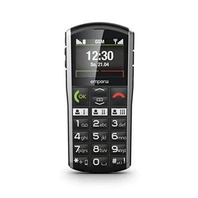 Abbildung von emporiaSIMPLICITY Seniorenhandy Tastenhandy ohne Vertrag Mobiltelefon mit Notruftaste 2 Zoll Display Schwarz