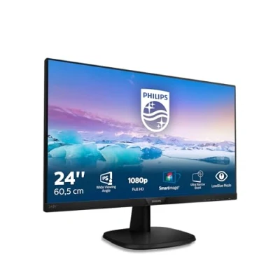 Abbildung von Philips 243V7QJABF 24 Zoll FHD Monitor (1920x1080, 60 Hz, VGA, HDMI, DisplayPort) schwarz