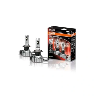 Abbildung von Osram NIGHT BREAKER LED SMART H7; bis zu 330% mehr Helligkeit; 6000K, 12V, Fern und Abblendlicht mit Straßenzulassung, white