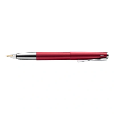 Abbildung von Lamy studio pianored Füller universeller Füllfederhalter in elegantem Gehäuse aus Ganzmetall 14 kt. Goldfeder, partiell platiniert &amp; Strichbreite F inkl. Tintenpatrone T 10 blau