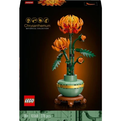 Abbildung von LEGO Botanicals Chrysantheme Kreatives Bauset für Erwachsene Pflegeleichte Spielzeug Pflanze zum Verschenken Blumendeko aus der Botanik Kollektion Entspannende Aktivität 10368