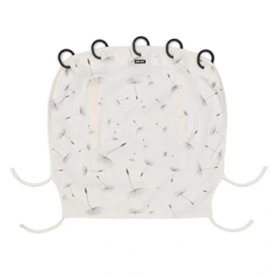 Abbildung von Dooky Universal Cover Dandelion Sonnenschutz, Wetterschutz für Babyschale, Kinderwagen und Buggy (UV Schutz LSF 40+, TÜV getestet, universale Passform), Weiß