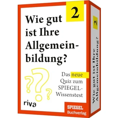 Abbildung von Wie gut ist Ihre Allgemeinbildung? 2: Das neue Quiz zum SPIEGEL Wissenstest. perfekte Geschenk zu Geburtstag oder Weihnachten für alle Quizfans. Schule dein Allgemeinwissen