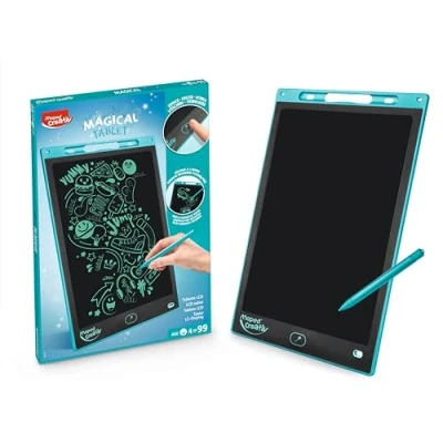 Abbildung von Maped Creativ Magical Board Maxi LCD Zeichentablett mit 30,5 cm (12 Zoll) Display + Eingabestift leicht und einfach zu transportieren, unendlich löschbar Kreativspaß ab 4 Jahren