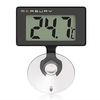 Abbildung von Measury Aquarium Thermometer Wasserdicht, Digitales Aquarien für Süßwasser und Meerwasser TM10