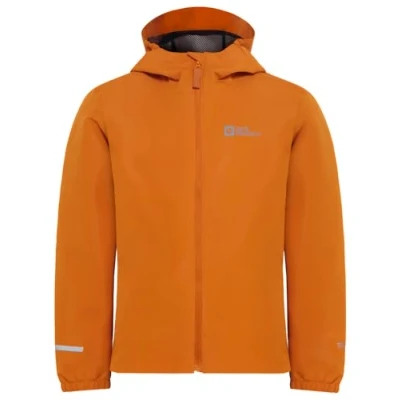 Abbildung von Jack Wolfskin Flaze Regenjacke / wasserabweisende Jacke für Kinder, Größe: 164, Soft amber