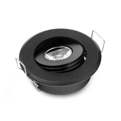 Abbildung von JOYINLED 1 PCS 3 W Mini Einbaustrahler Warmweiß Kleiner Ausschnitt Lochgröße 4 4,5 cm mit LED Treiber, Schwenkstrahler für DIY Vitrinenbeleuchtung Zuhause, 3000K