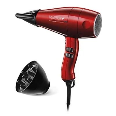 Abbildung von Valera, Swiss Silent Jet 8500, professioneller Haartrockner, Föhn mit leistungsstarkem Motor AC PERFORMANCE, 3 Temperaturstufen, Ionen Generator, verdrehsicheres Super Flex Kabel, 2000 W, rot