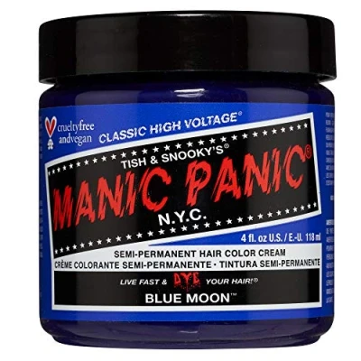 Abbildung von Manic Panic Blue Moon Classic Creme, semipermanente Haarfarbe, 118 ml