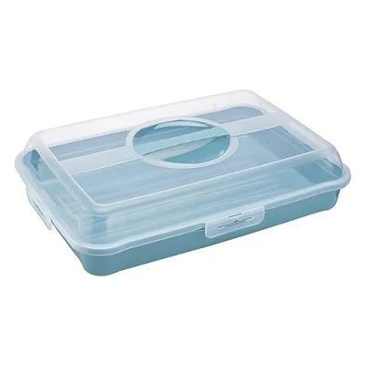Abbildung von keeeper Sandwich , Kuchen und Muffin Butler, Polypropylen, Rechteckig, Enrico, Nordic Blue (Blau)