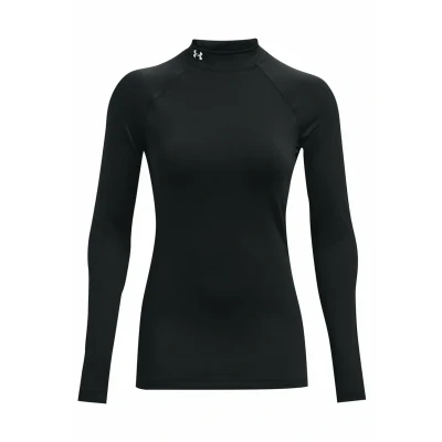 Abbildung von Under Armour Coldgear Langarmshirt, Damen, Größe: Medium, Black