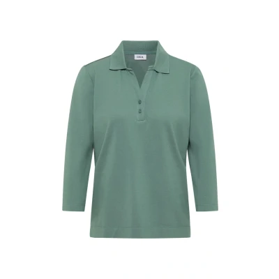 Abbildung von Cecil MIT Knopfdetail Langarmshirt, Damen, Größe: Large, Grün