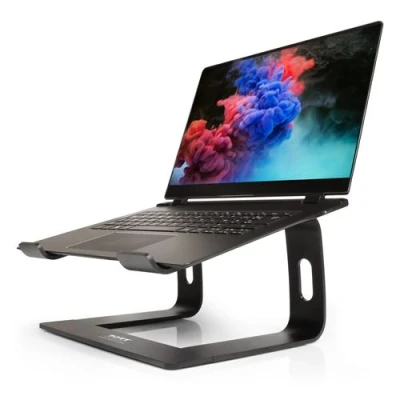 Abbildung von PORT DESIGNS Stand Notebook/MacBook bis 16 Zoll, Aluminium, schwarz, 901103