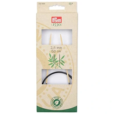 Abbildung von Prym 222516 Rundstricknadel 1530, Bambus, 60cm, 4,0mm, Holzfarben