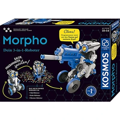 Abbildung von KOSMOS 620837 Morpho Der 3 in 1 Roboter, Spielzeug, Experimentierkasten, Bauen, Programmieren, Schritt für Anleitung, von 10 14 Jahren