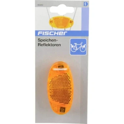 Abbildung von Fischer Unisex Fahrrad Reflektor 85400 Orange, Gelb, Einheitsgröße EU