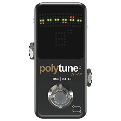 Abbildung von TC Electronic POLYTUNE 3 NOIR Winziges polyphones Stimmgerät mit mehreren Tuning Modi und eingebautem BONAFIDE PUFFER