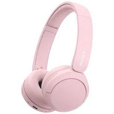 Abbildung von Sony WH CH520 Kabelloser Bluetooth On Ear Kopfhörer, hohe Klangqualität, leichtes Design, bis zu 50 Stunden Akkulaufzeit, Schnellladung, EQ, klare Gesprächsqualität, iOS und Android Rosa