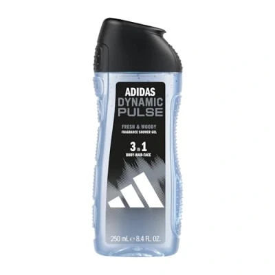 Abbildung von adidas 3in1 Dynamic Pulse Duschgel für ihn, mit holzig frischem Duft, 250 ml