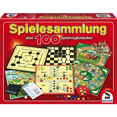 Abbildung von Schmidt Spiele 49147 Spielesammlung, mit über 100 Spielmöglichkeiten 2 Spieler
