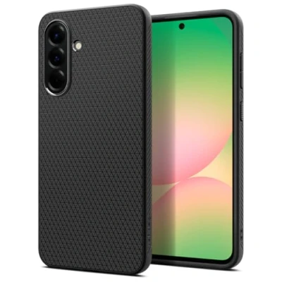 Abbildung von Spigen Liquid Air Hülle für Samsung Galaxy A56 5G [Anti Rutsch] Militärschutz Handyhülle mit Stoßfesten Schutzecken Case Matte Black