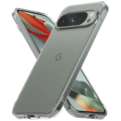 Abbildung von Ringke Fusion Case Kompatibel mit Google Pixel 9 Pro / Hülle, Frosted Matt Anti Fingerabdruck Kratzfest Hart Rücken Stoßfeste Klare Handyhülle Matte Clear
