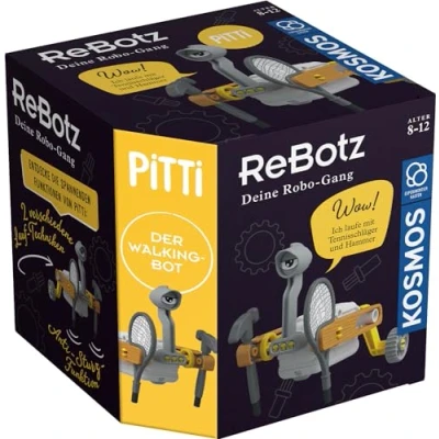 Abbildung von Kosmos 602581 ReBotz Pitti der Walking Bot, Mini Roboter zum Bauen, Spielen und Sammeln für eine Robo Gang, Spielzeug, Experimentier Set Kinder ab 8 12 Jahre