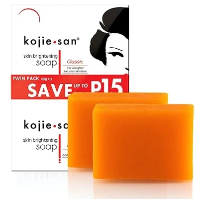 Abbildung von Kojie San Seife mit Kojinsäure 2 Stück à 65g Für eine strahlendere und gleichmäßigere Haut