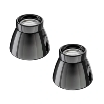 Abbildung von ledscom.de 2 Stück Deckenleuchte/Lampenfassung MINZ, Porzellan, schwarz glänzend, 1x E27 max. 300W