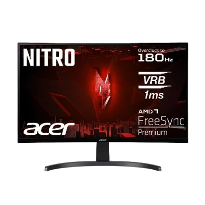 Abbildung von Acer Nitro ED273 S3 Gaming Monitor 27 Zoll (69 cm Bildschirm) Full HD, 165 Hz (180Hz OC), 1ms(VRB), 1x HDMI 2.0, 1.4, 1xDP 1.2, AMD FreeSync Premium, schwarz