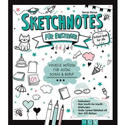 Abbildung von Sketchnotes für Einsteiger: Visuelle Notizen Alltag, Schule und Beruf. Symbol Bibliothek mit über 600 Motiven