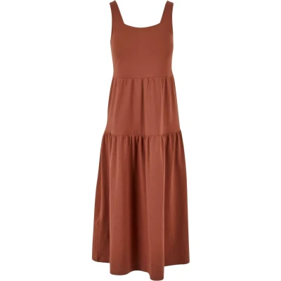 Abbildung von Urban Classics 7/8 Length Valance Summer Jerseykleid, Damen, Größe: XL, Terracotta