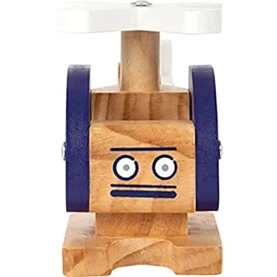 Abbildung von small foot Hubschrauber aus Holz, mit beweglichen Rotorblätter, Spielfahrzeug für Kinder, ab 18 Monaten, 12287