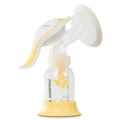 Abbildung von Medela Handmilchpumpe Harmony Kompaktes Schweizer Design mit PersonalFit Flex Brusthaube und 2 Phasen Expression Technologie, 1 Stück (1er Pack)