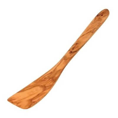 Abbildung von Fackelmann OLIVE Pfannenwender 30 cm Eleganter Holzwender aus Olivenholz mit Einzigartiger Maserung, Spülmaschinenfest, Braun