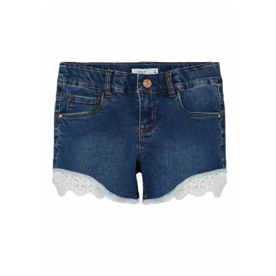 Abbildung von Name it Nkfsalli SLIM HA NOOS Jeans Shorts für Kinder, Größe: 92, Dark blue denim