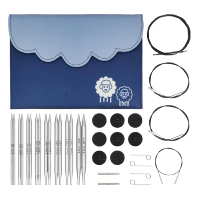 Abbildung von KnitPro austauschbare Rundstricknadelspitzen Deluxe Set Nova Metal (3,508,00 mm)